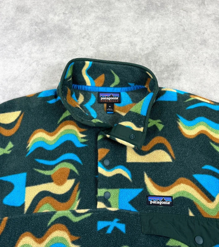 Patagonia print fleece