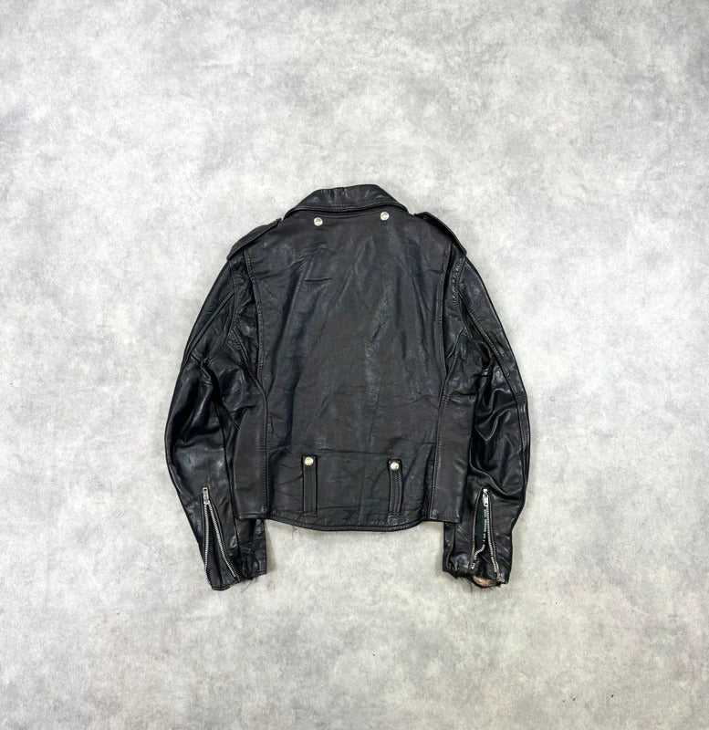 Vintage Harley Davidson leather biker jacket