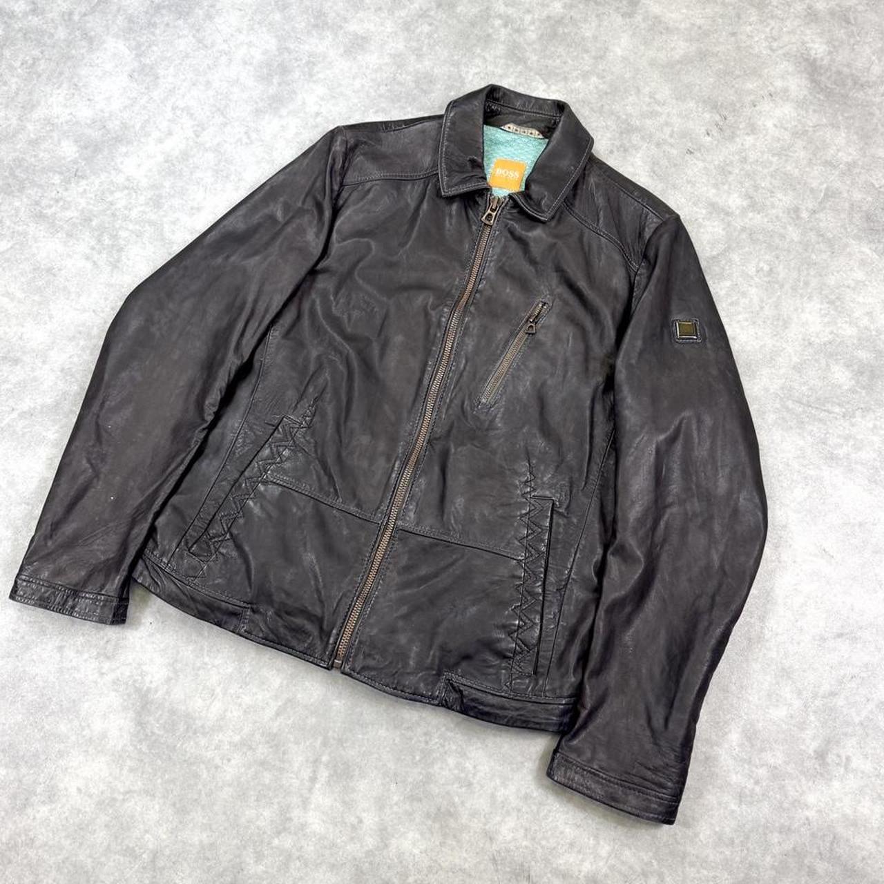Hugo Boss leather jacket