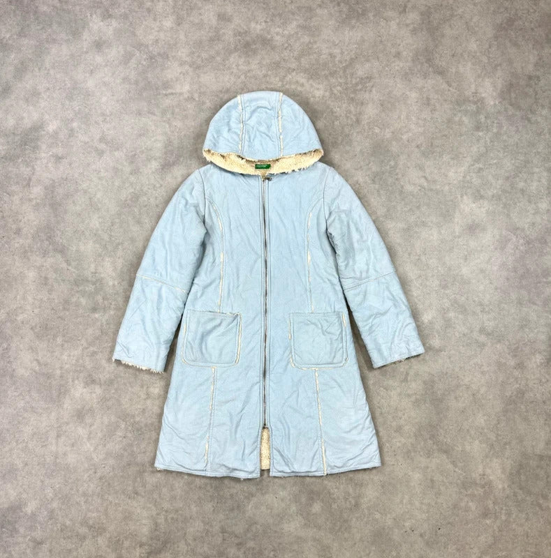 Vintage Benetton faux sheepskin coat