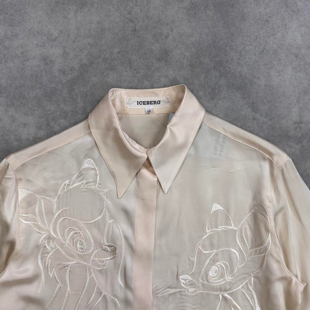 Iceberg cream silk shirt