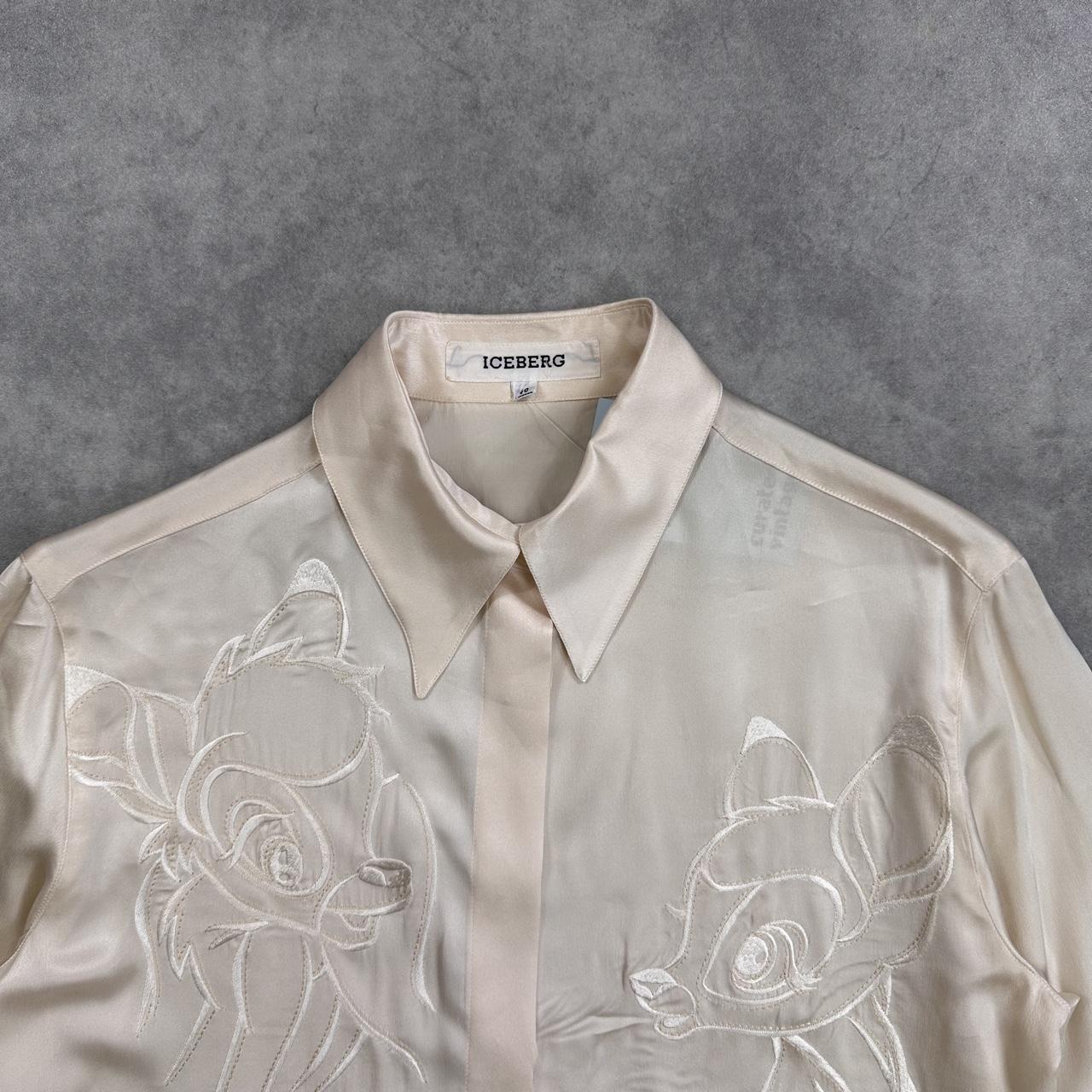 Iceberg cream silk shirt