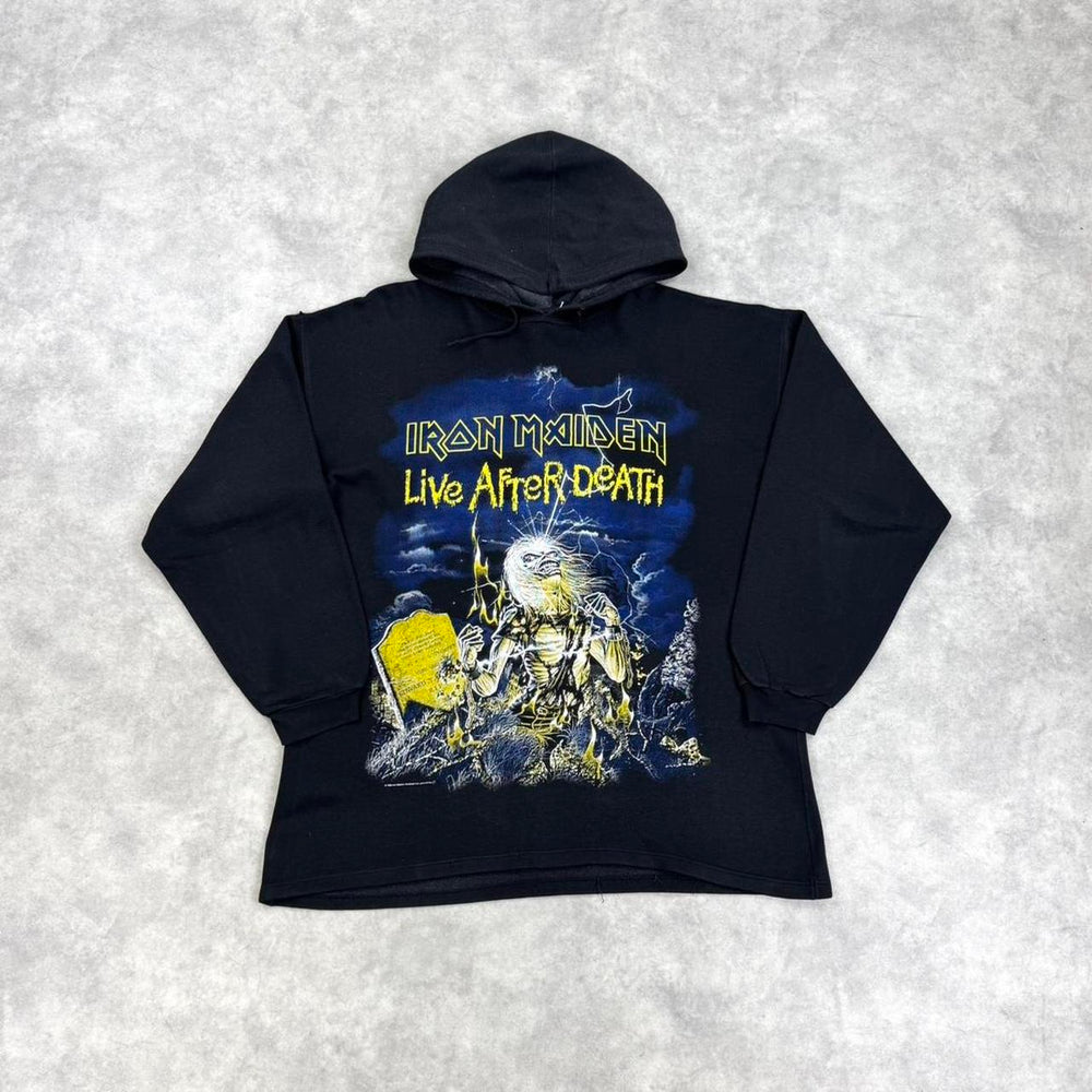 Vintage Iron Maiden print hoodie