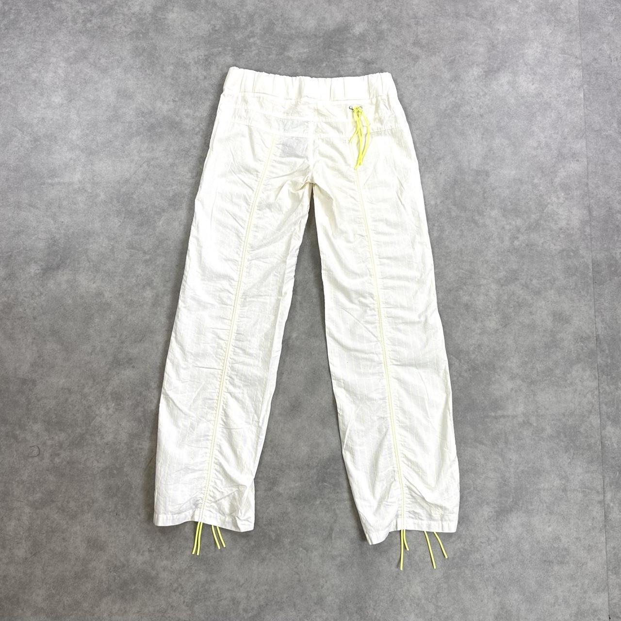 Only white baggy trousers