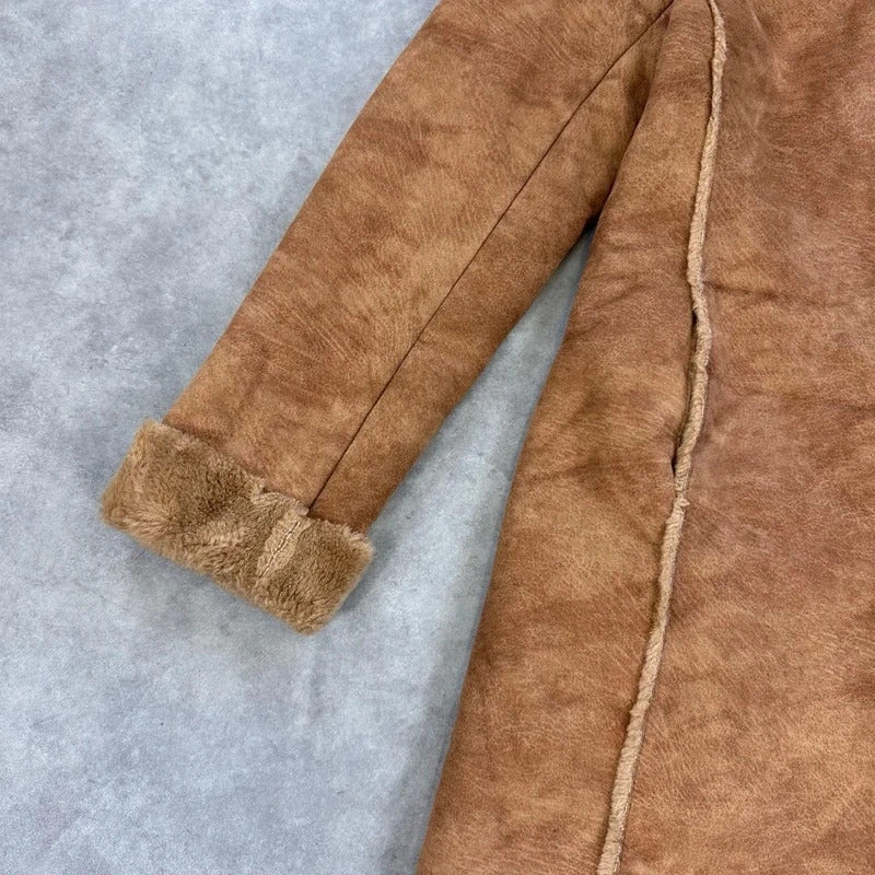 Vintage faux shearling coat
