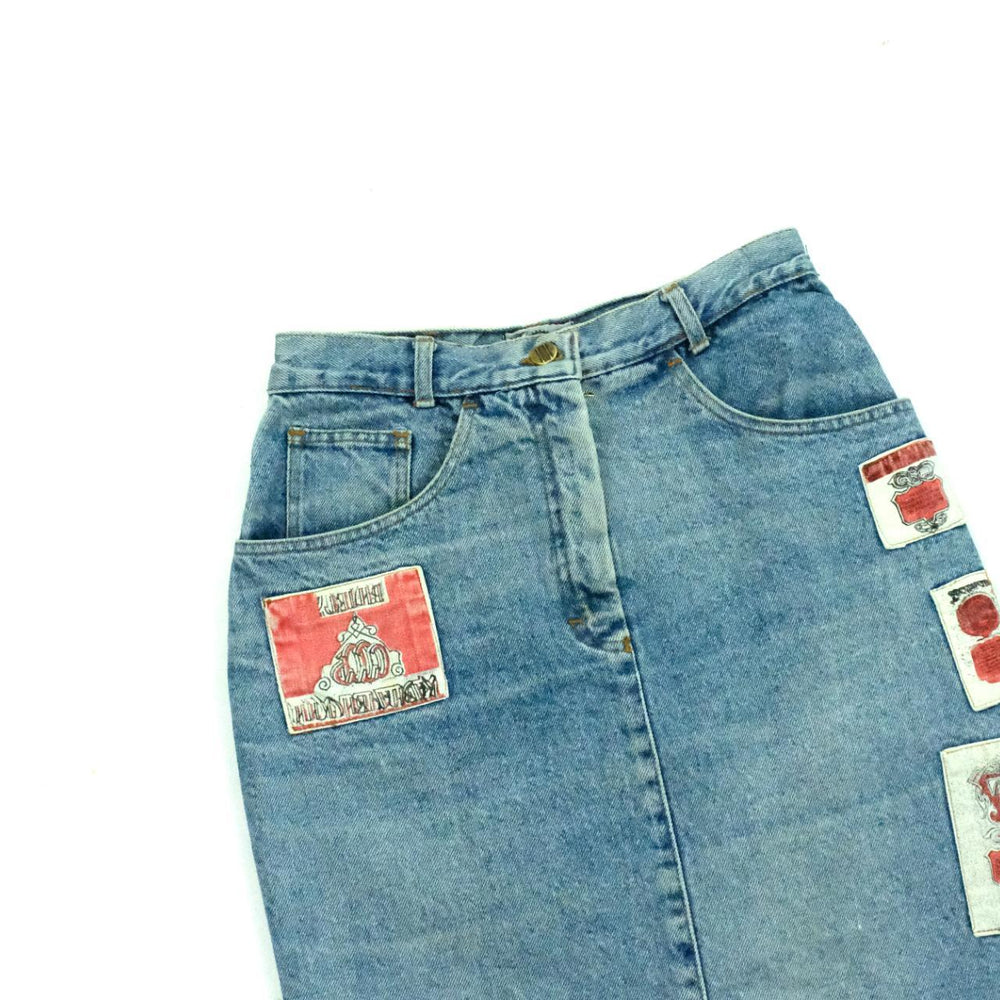 Vintage denim skirt