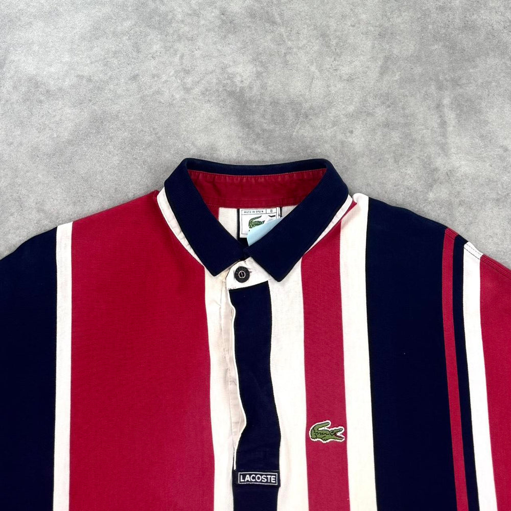 Vintage Lacoste striped polo shirt