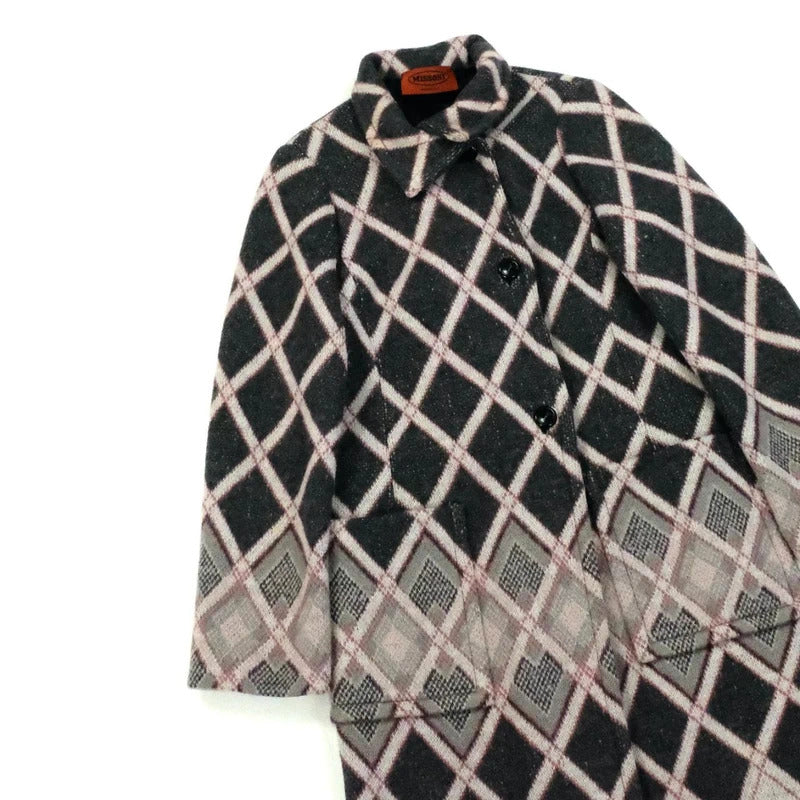 Missoni print wool coat