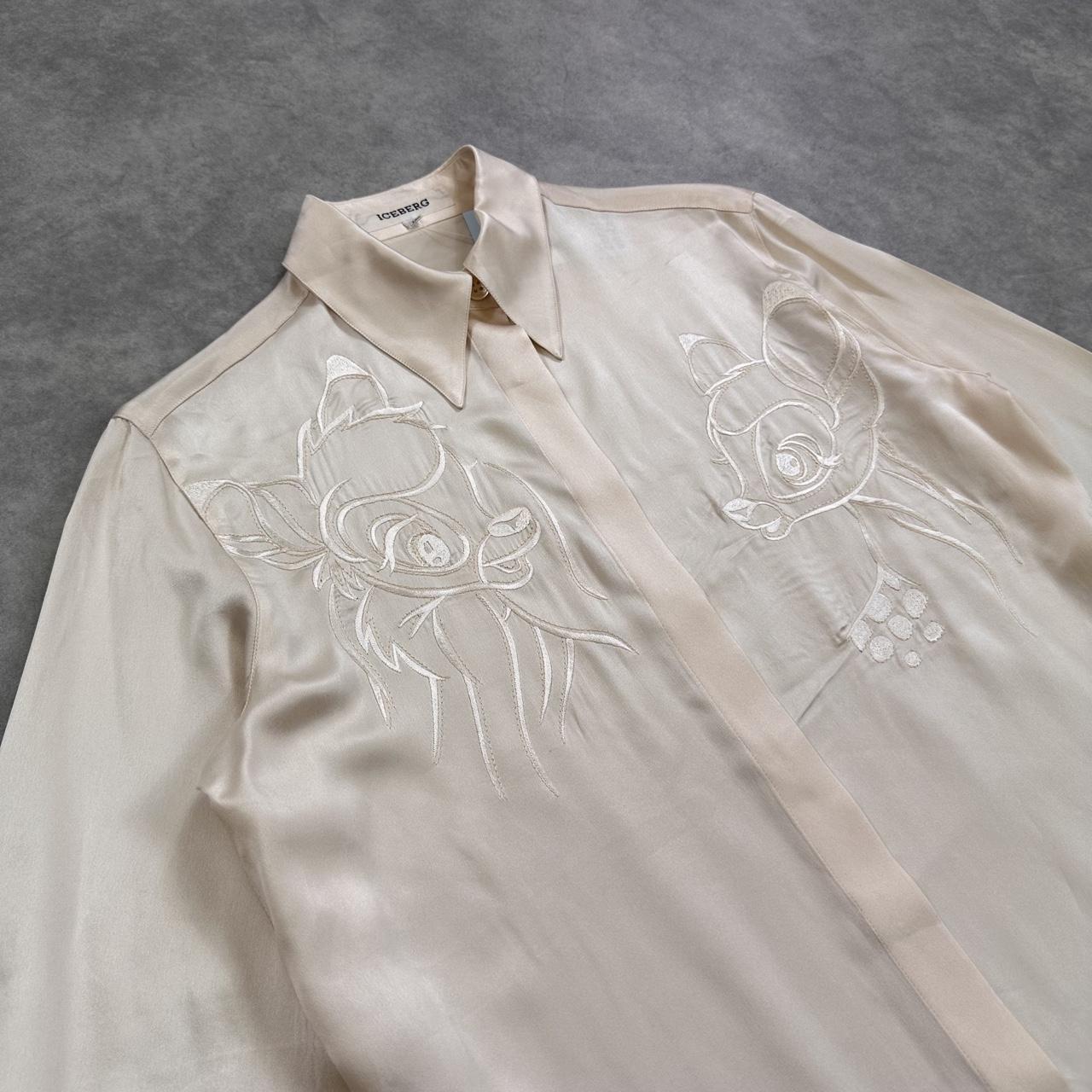 Iceberg cream silk shirt