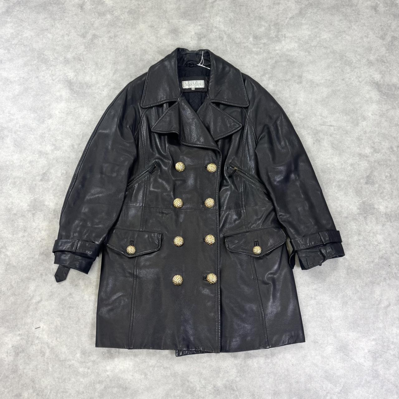 Vintage Max Mara leather coat