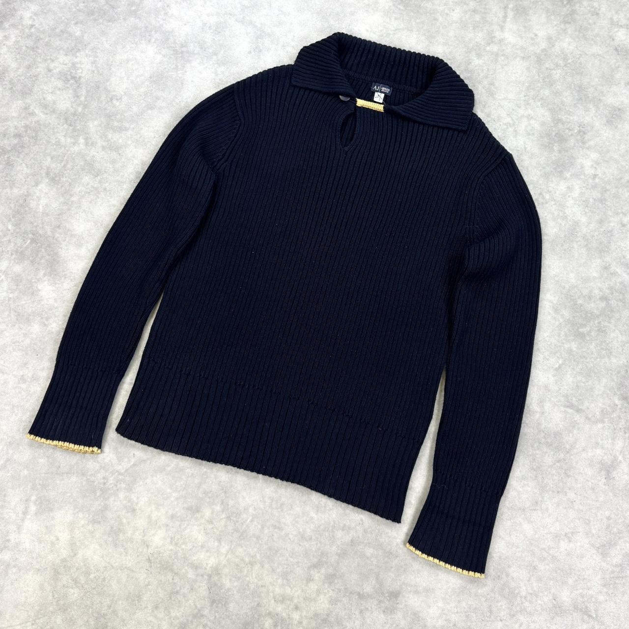 Vintage Armani ribbed knit jumper