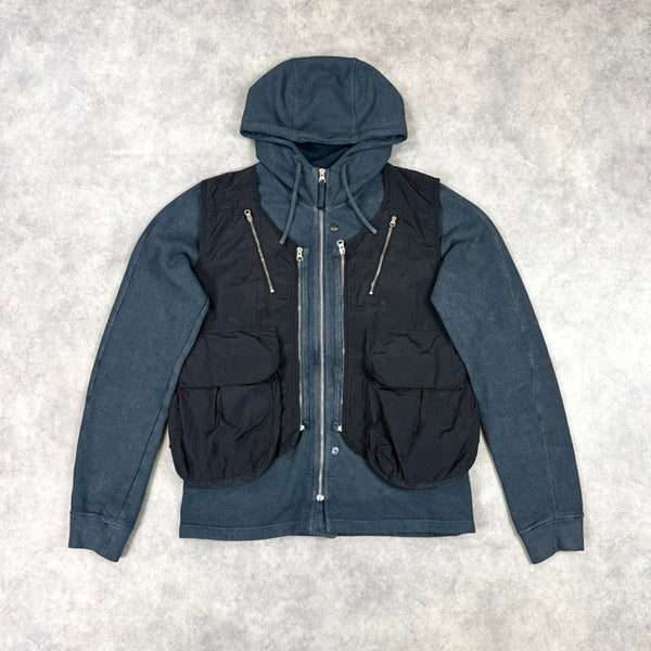 Stone Island Shadow Project layered hoodie