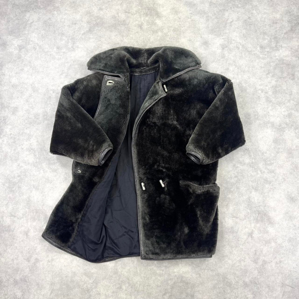Vintage 80s Gianni Versace teddy bear fur coat