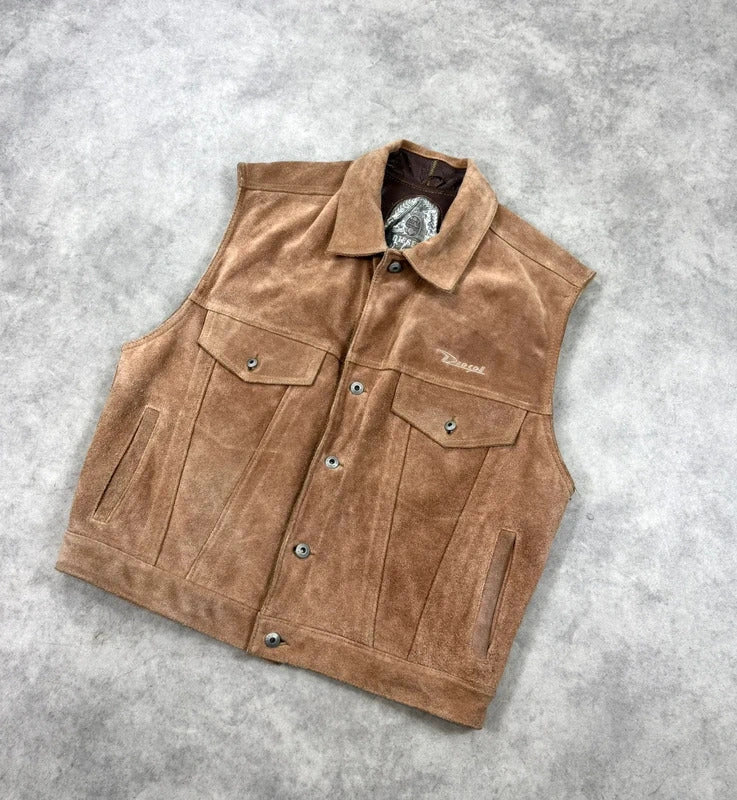 Vintage Diesel suede leather jacket