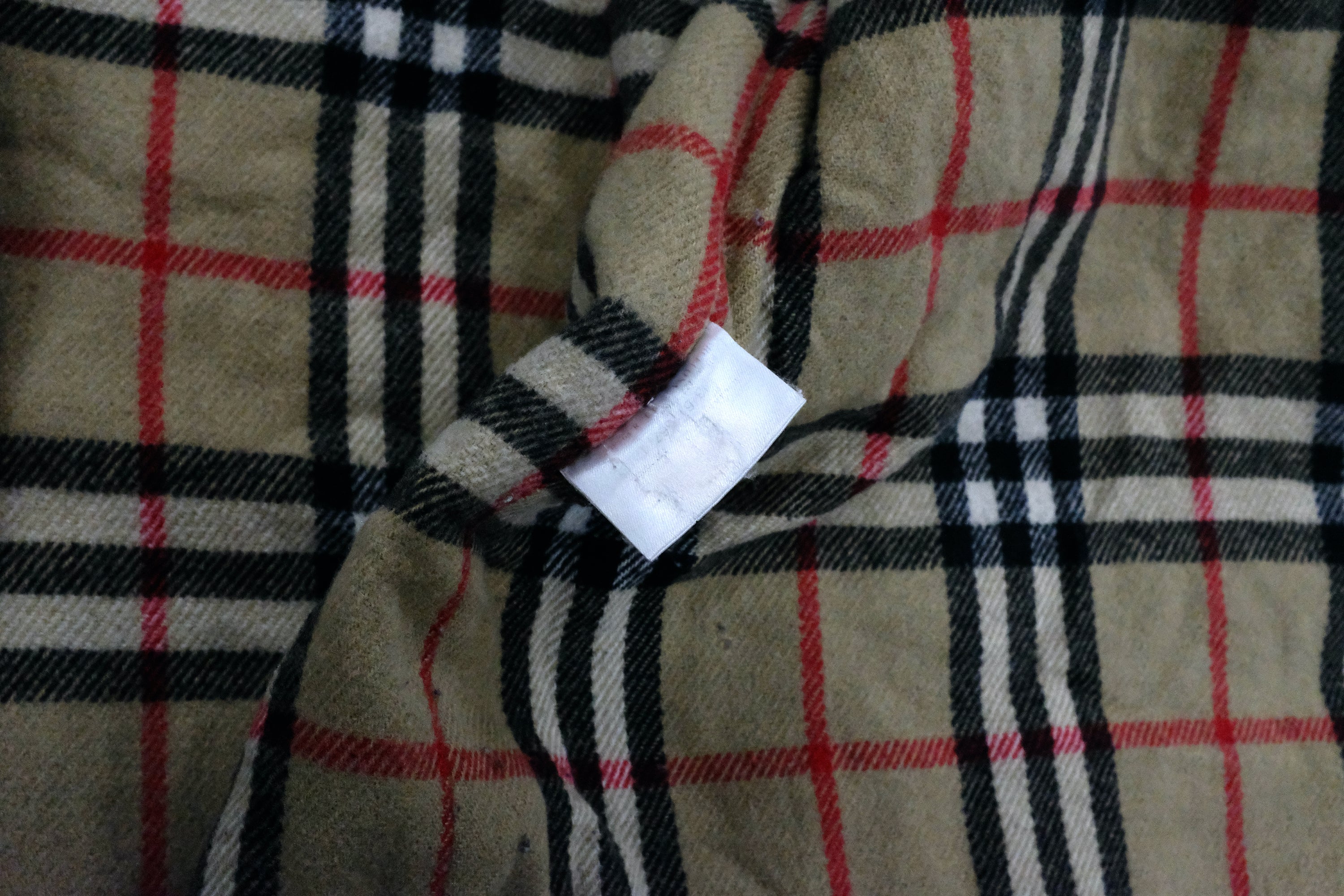 Vintage Burberry hooded wool coat