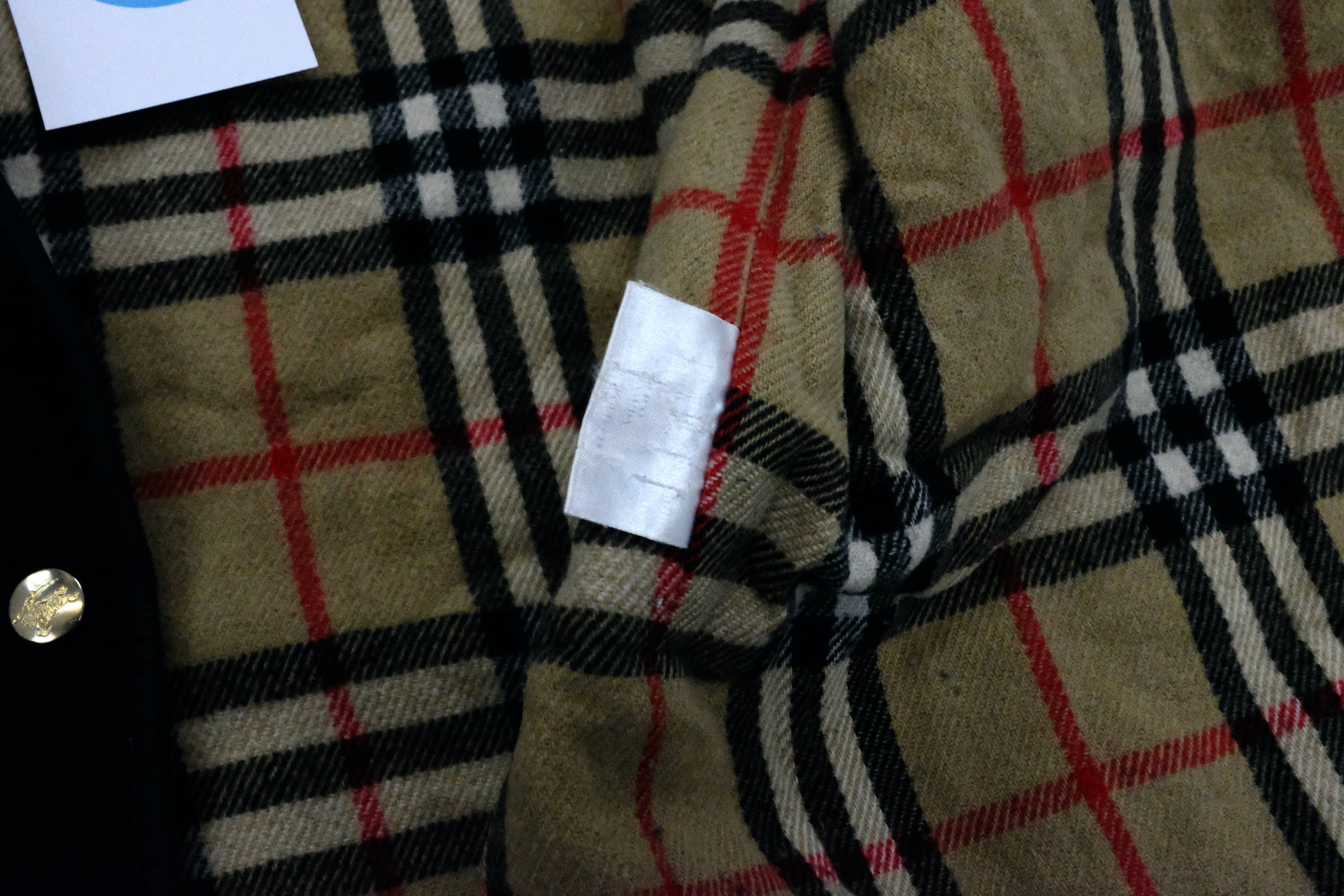 Vintage Burberry hooded wool coat