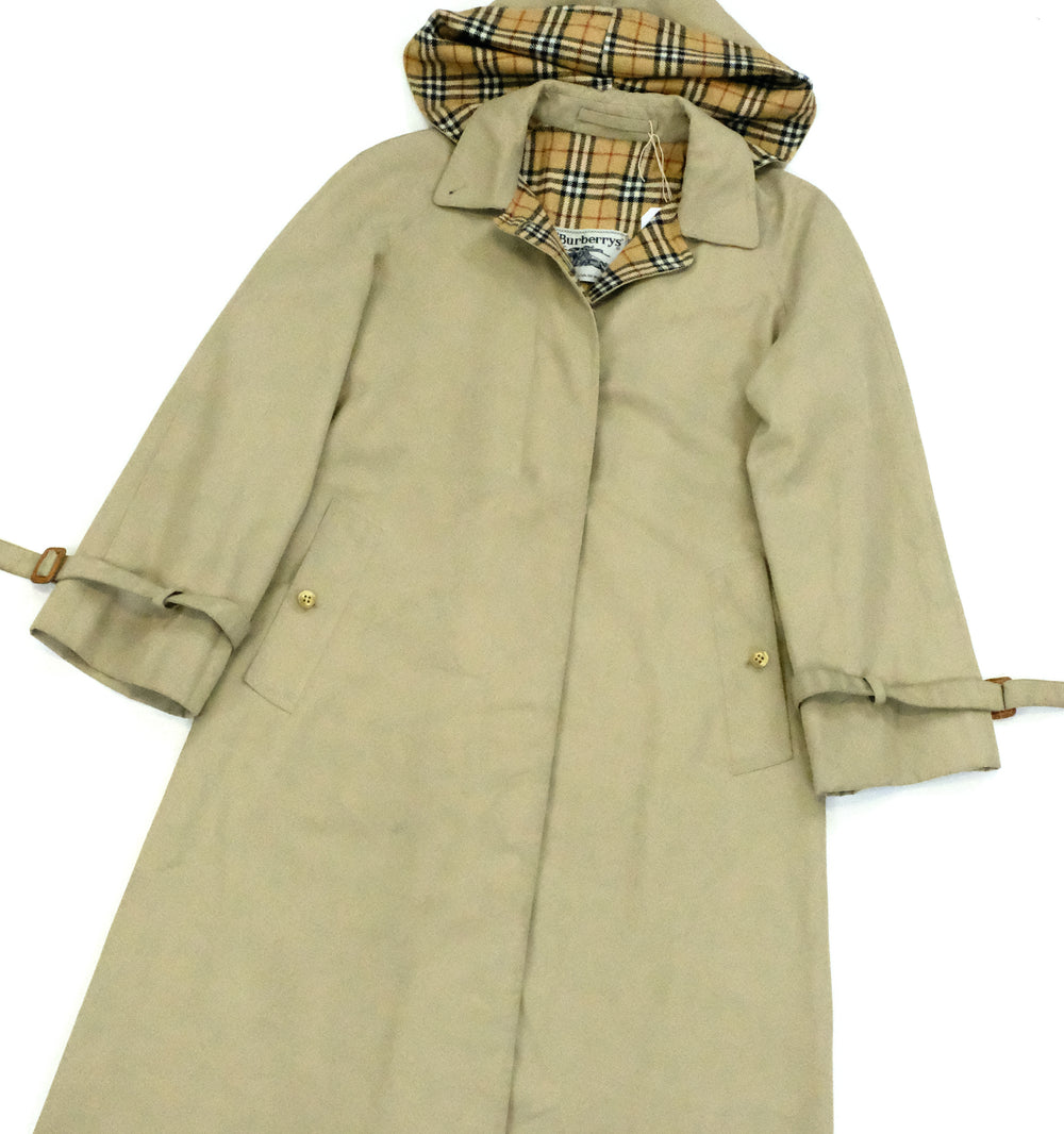 Vintage Burberry 1960s hooded trench coat