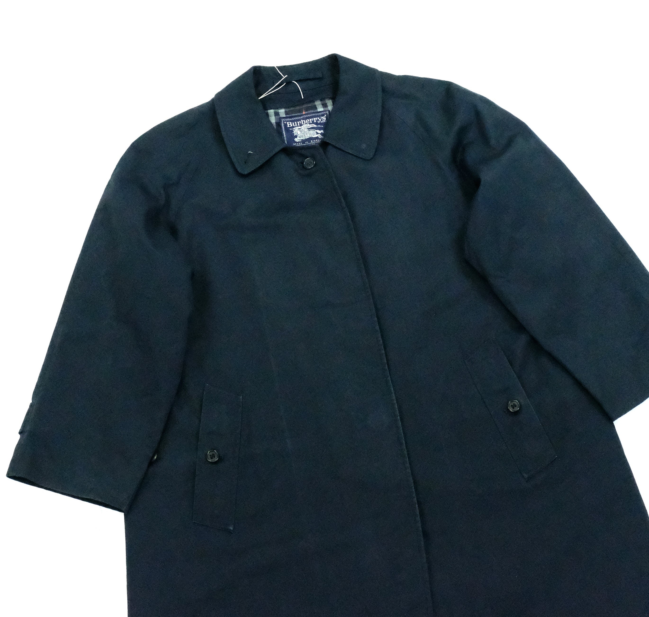 Vintage Burberry navy trench coat