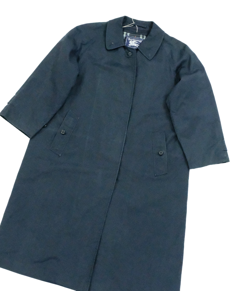 Vintage Burberry navy trench coat