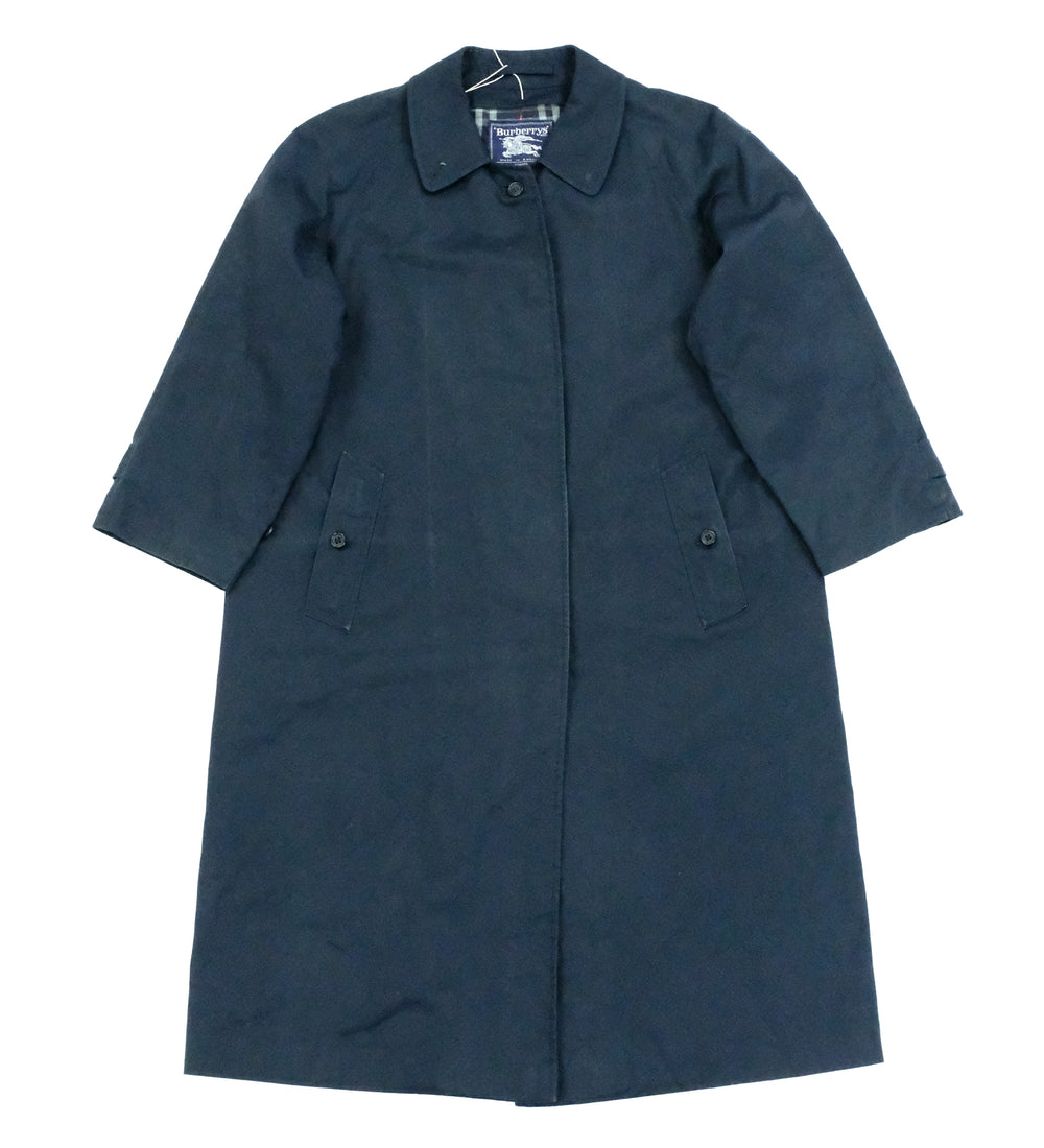 Vintage Burberry navy trench coat