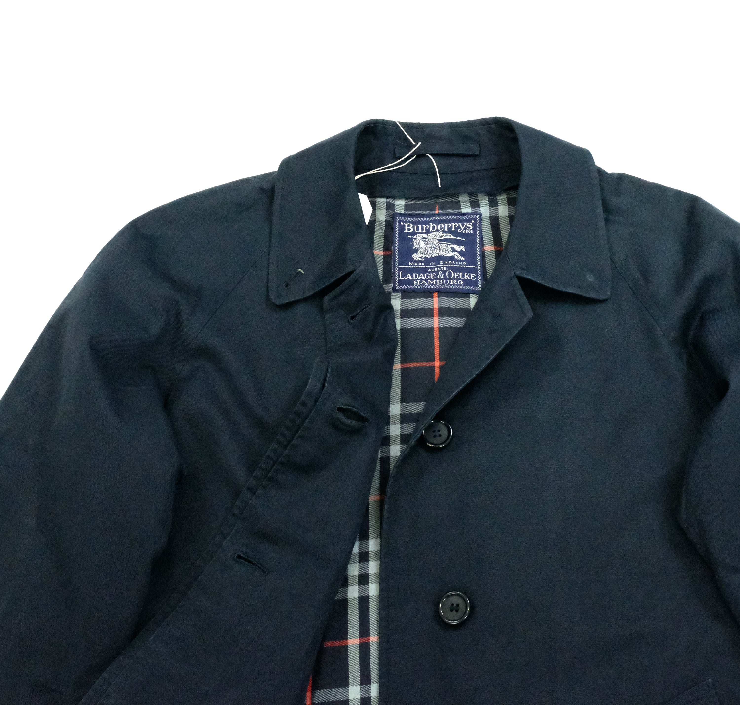 Vintage Burberry navy trench coat