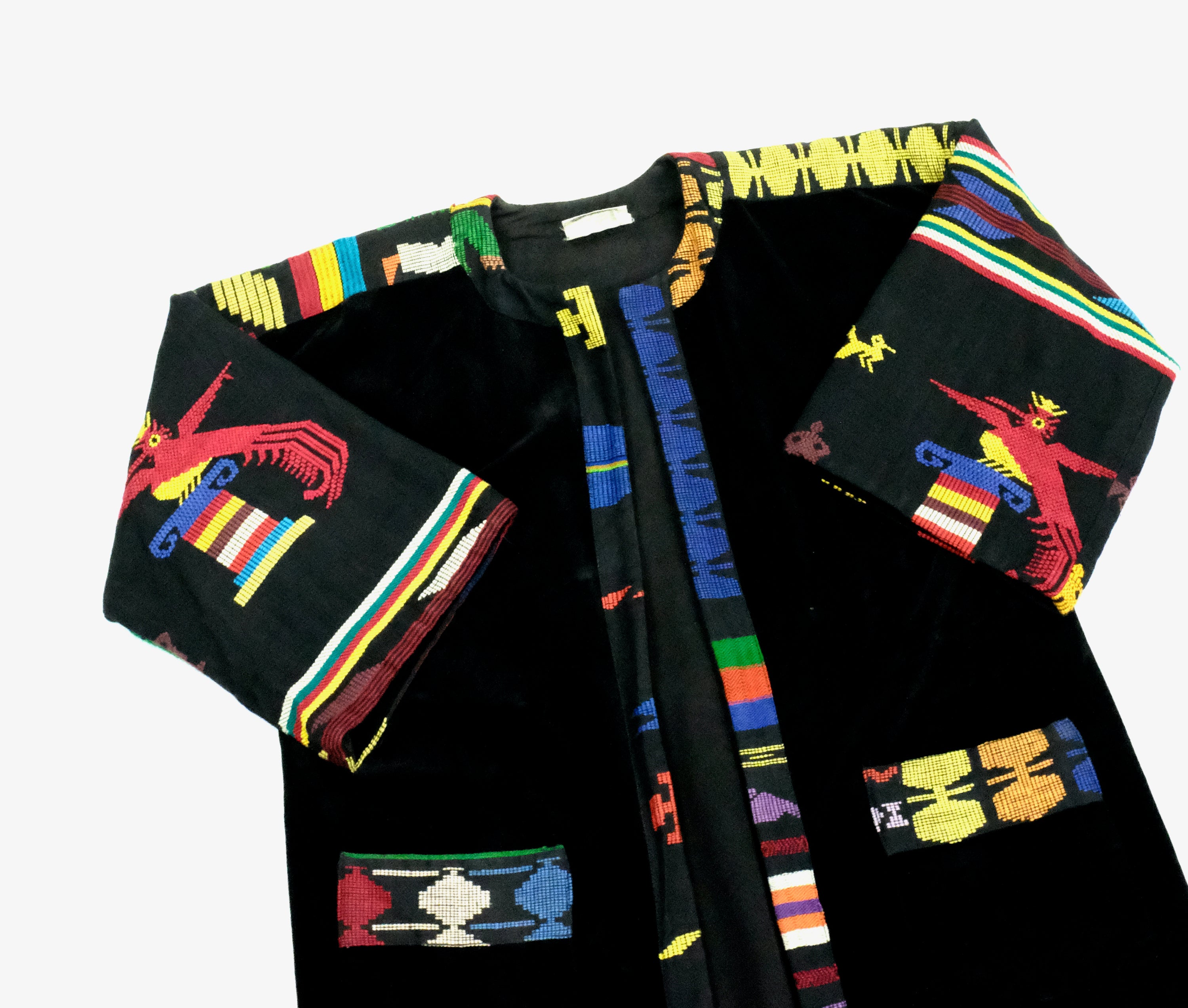 Vintage Aztek Kat Knapp Embroidered Jacket