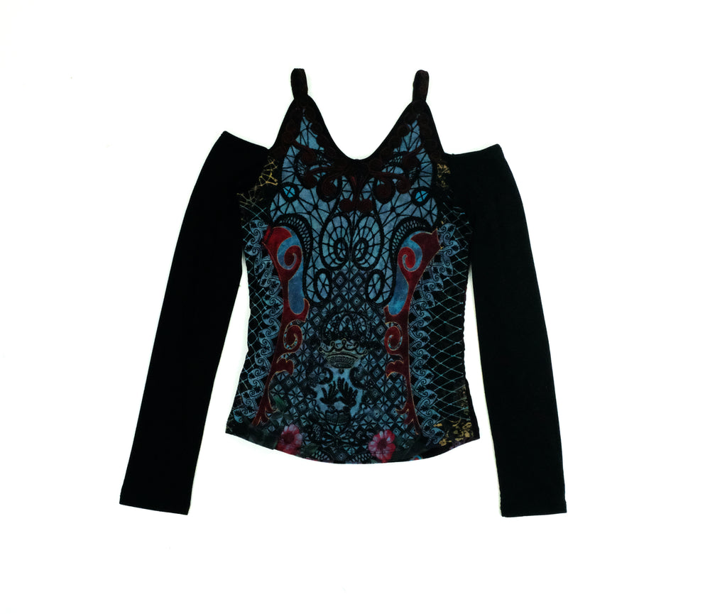 Save The Queen Mesh top