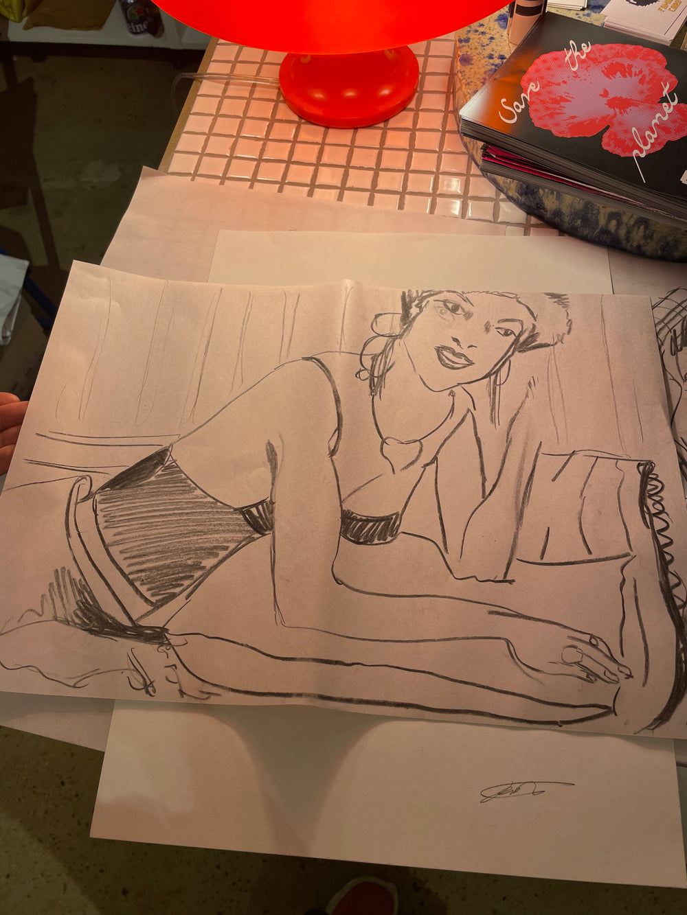 Figure drawing - people and vintage clothing
