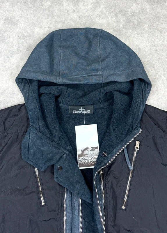 Stone Island Shadow Project layered hoodie