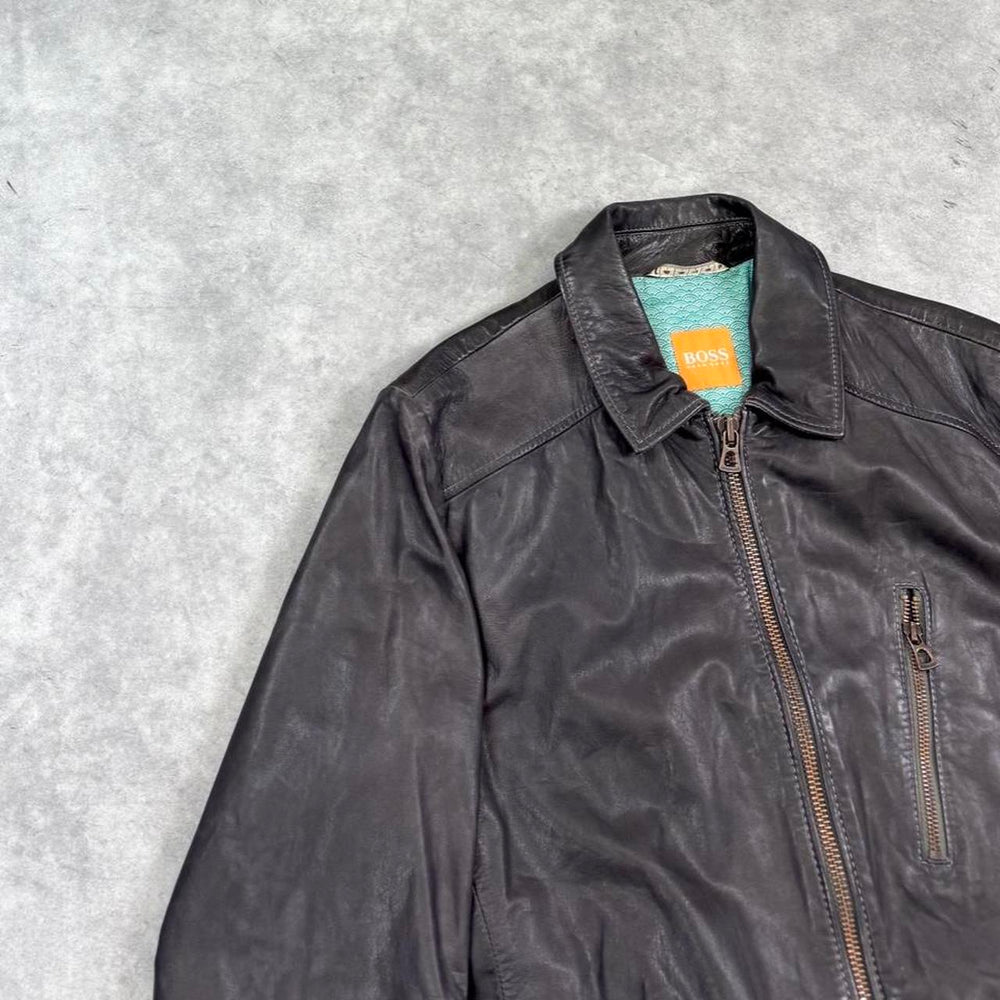 Hugo Boss leather jacket