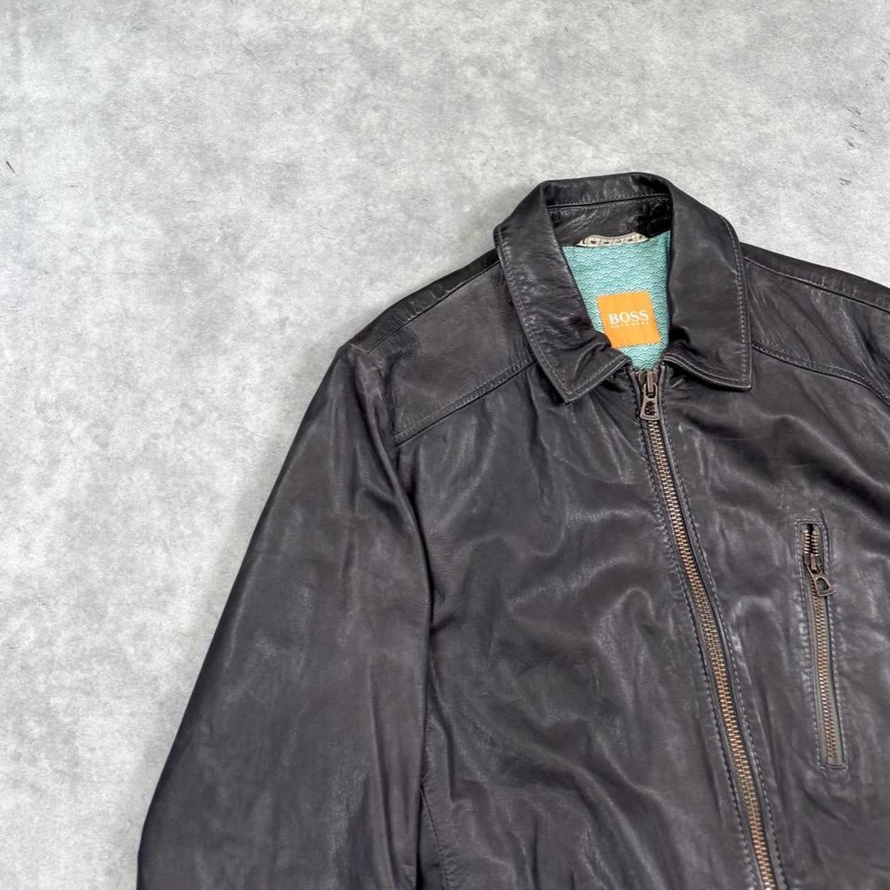 Hugo Boss leather jacket