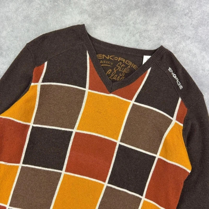 Energie Check Knit Jumper