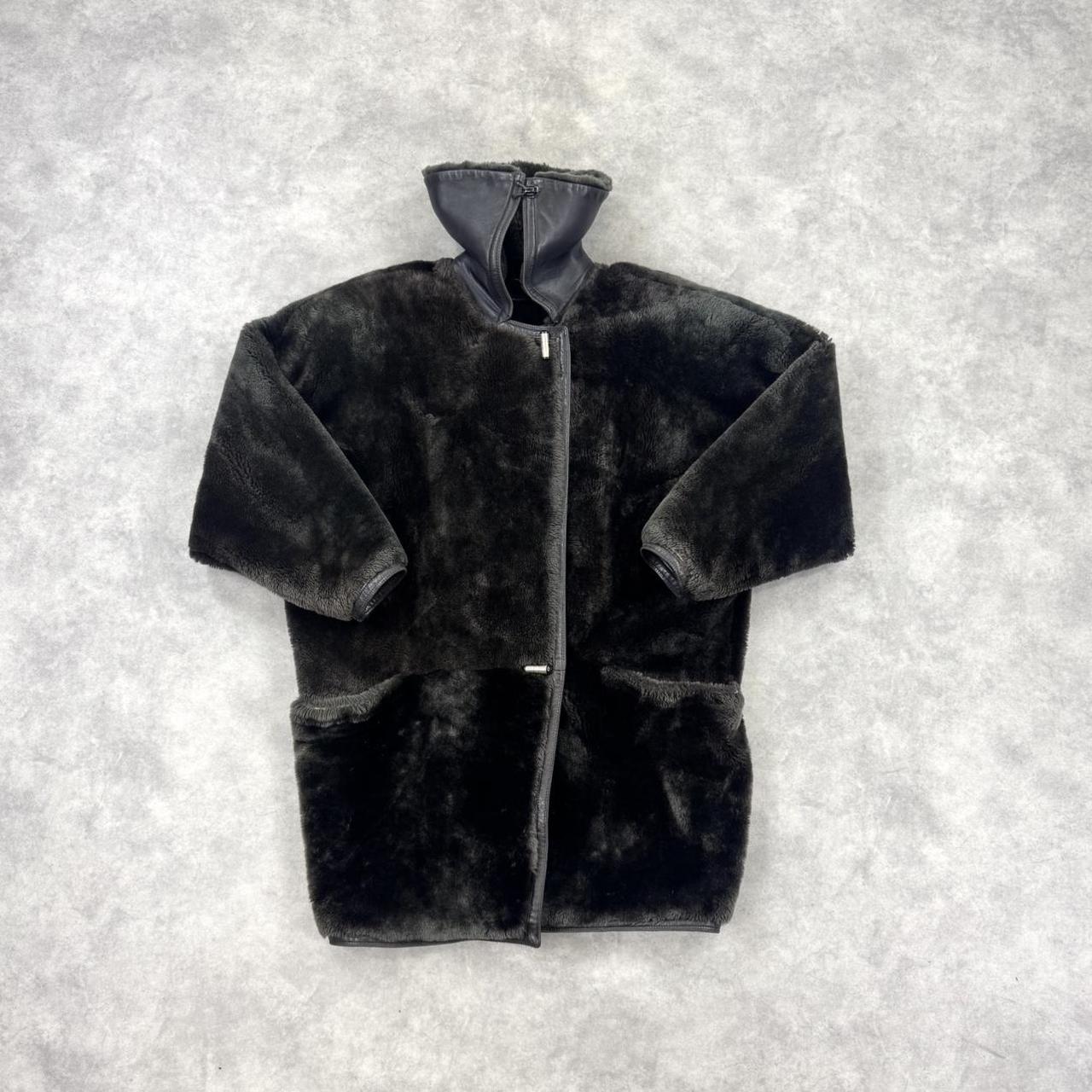 Vintage 80s Gianni Versace teddy bear fur coat