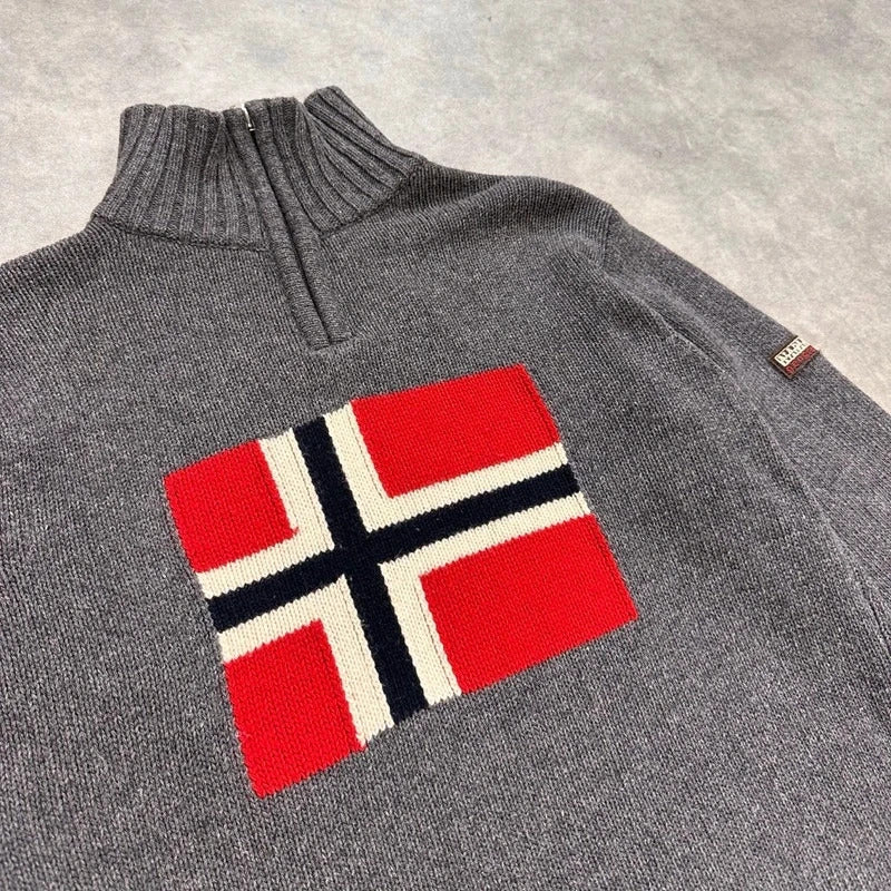 Vintage Napapijri 90s knit Jumper