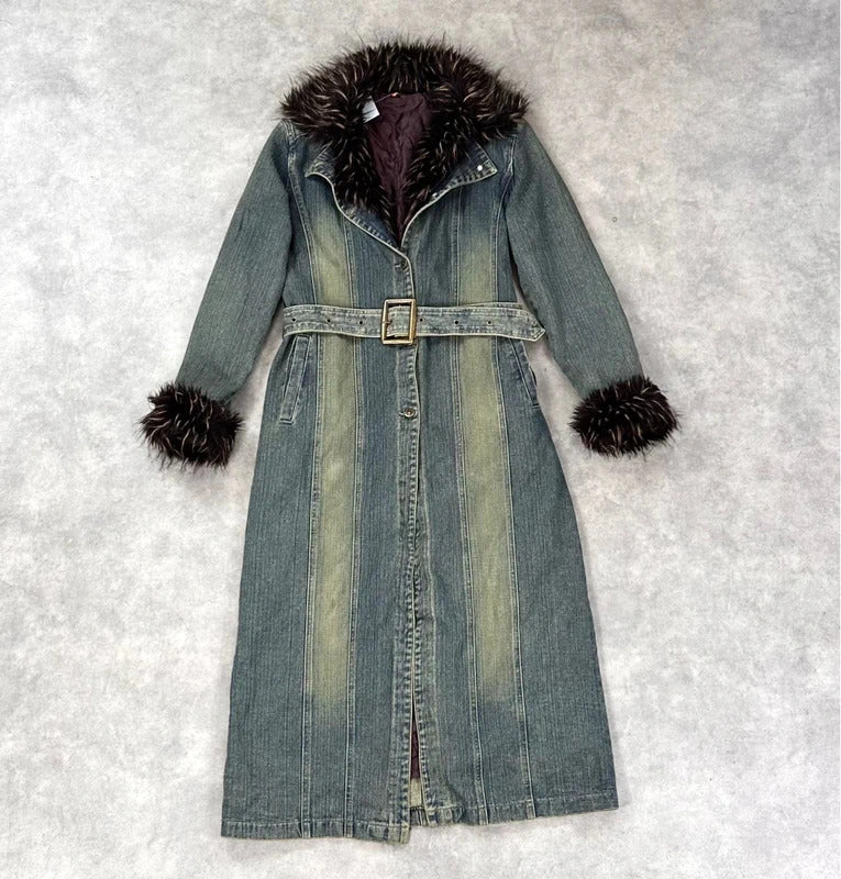 Vintage denim Penny lane coat