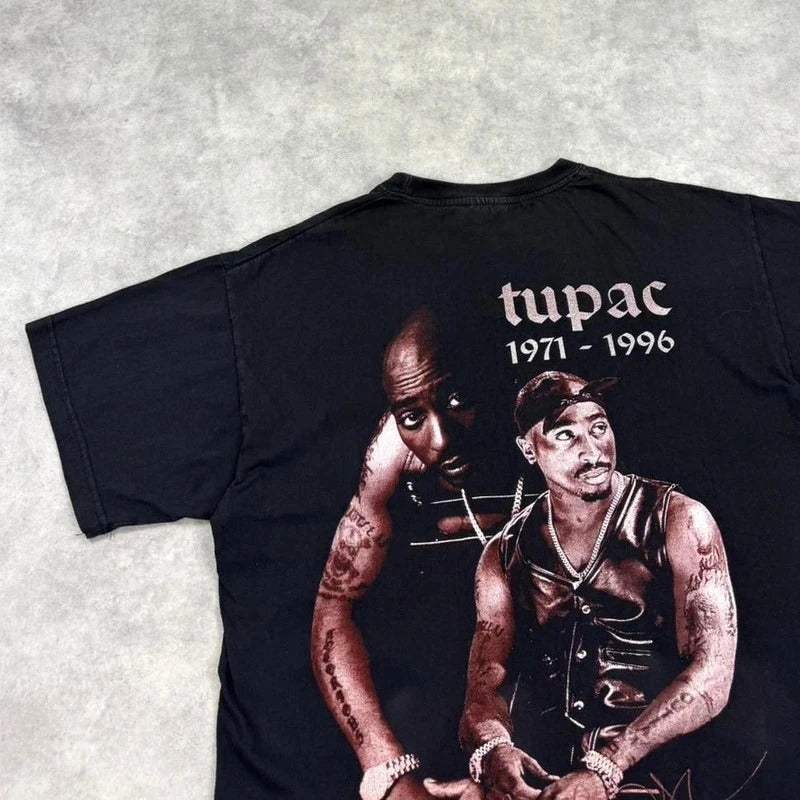 Vintage 2pac Tupac print t-shirt
