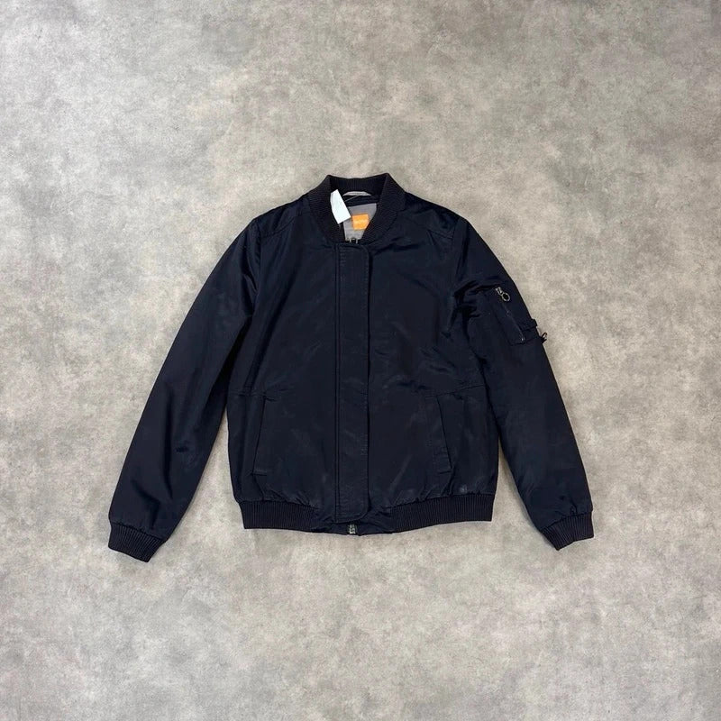 Hugo Boss embroidered bomber jacket