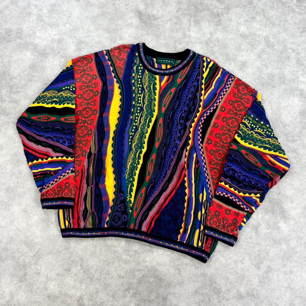 Vintage Tundra 3D knit jumper