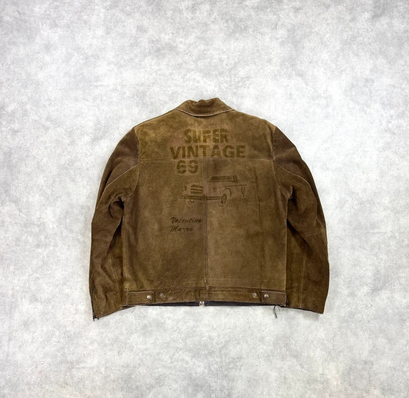 Vintage leather suede jacket
