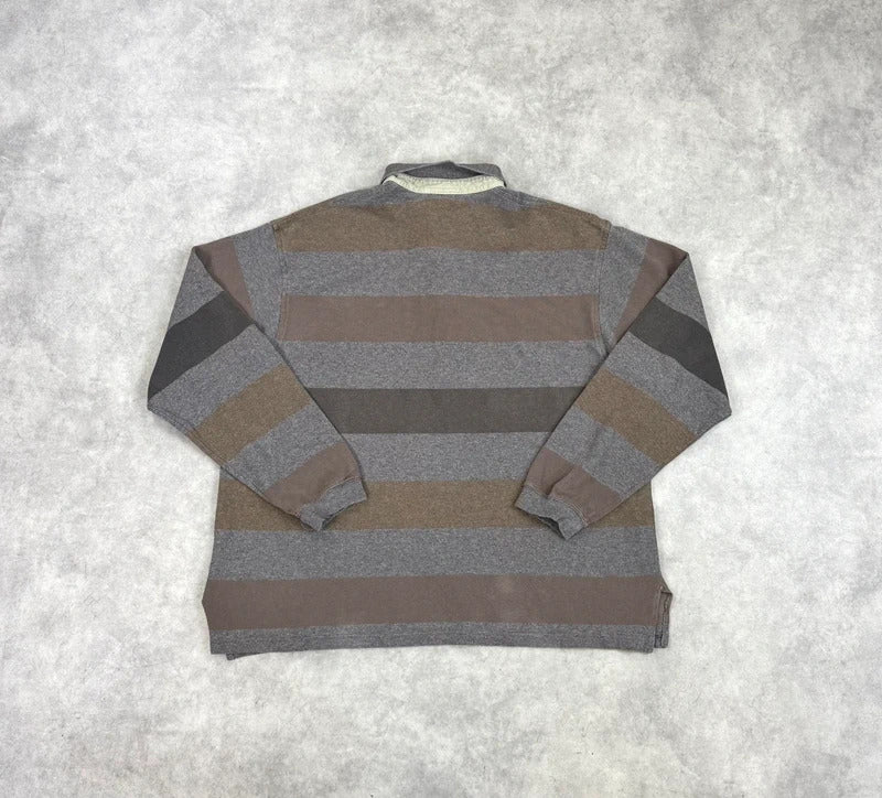 Vintage Lacoste striped polo shirt