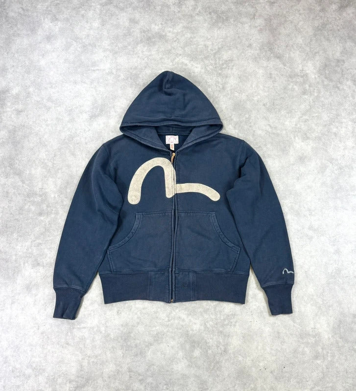 Vintage Evisu logo hoodie