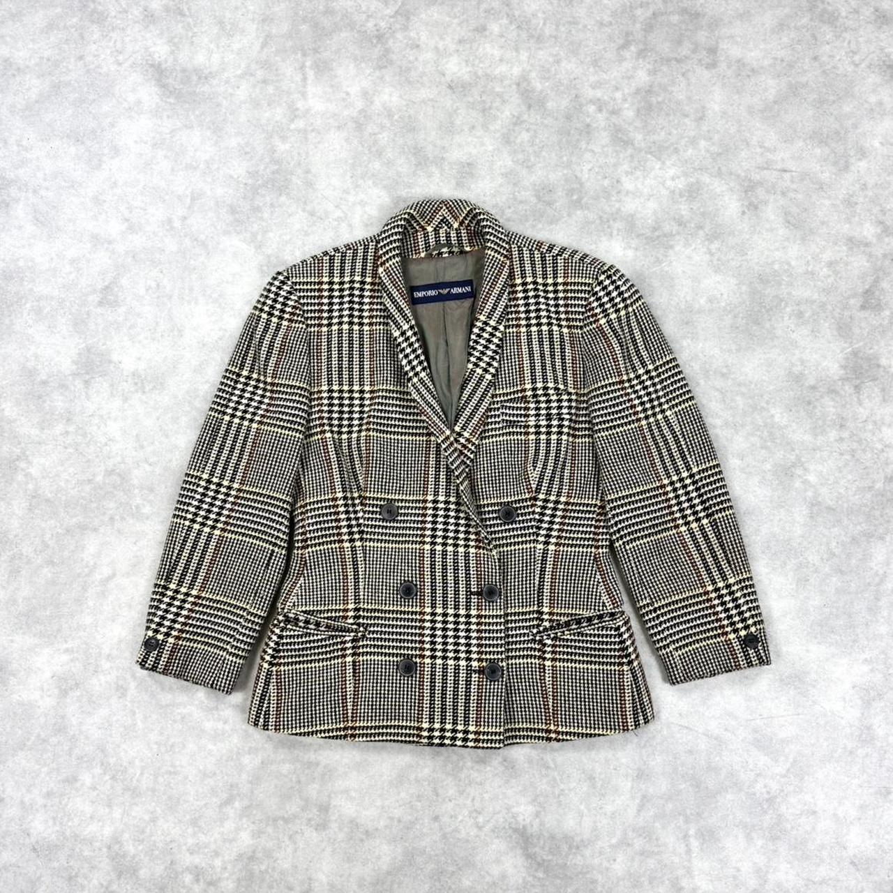 Vintage Emporio Armani check blazer