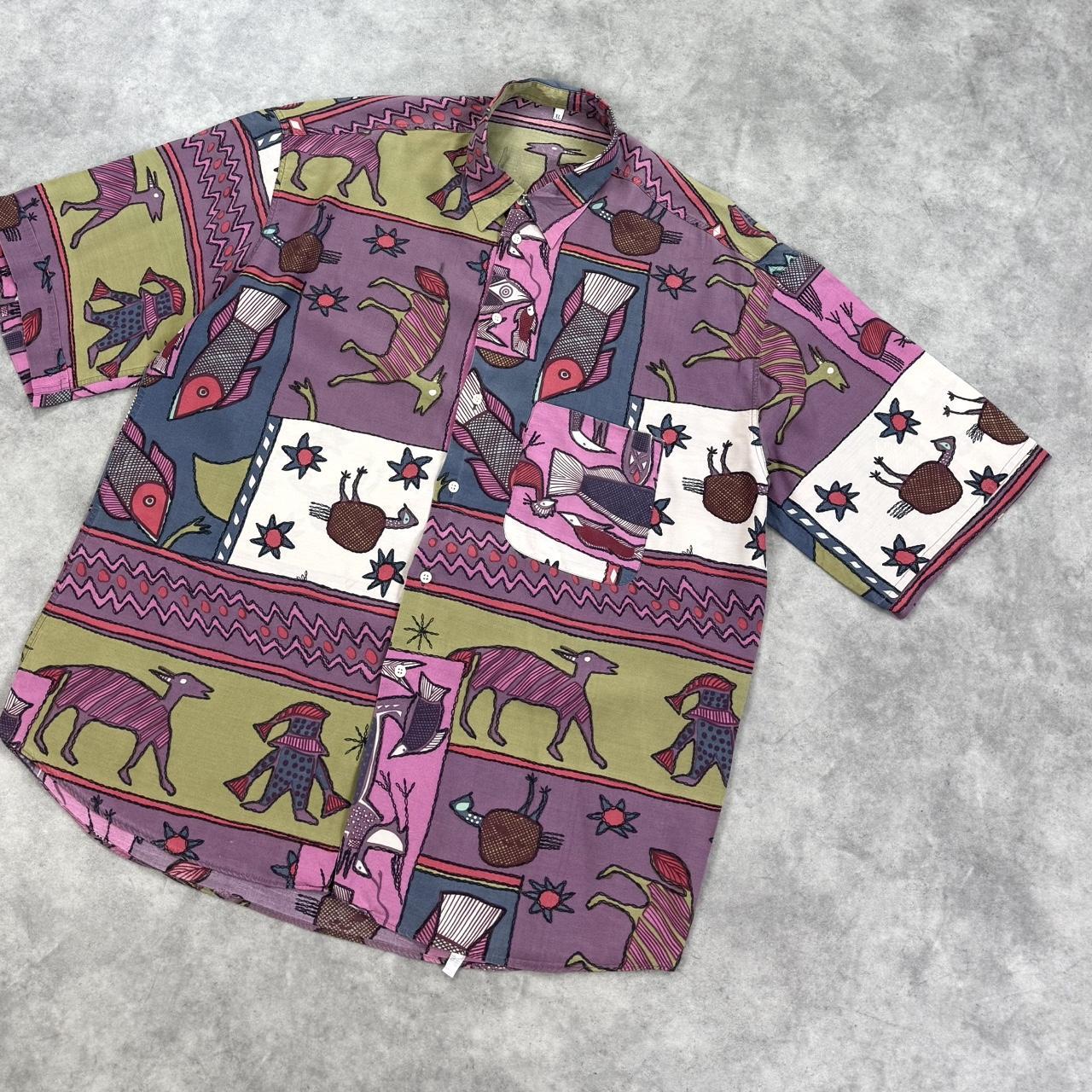 Vintage silk print shirt