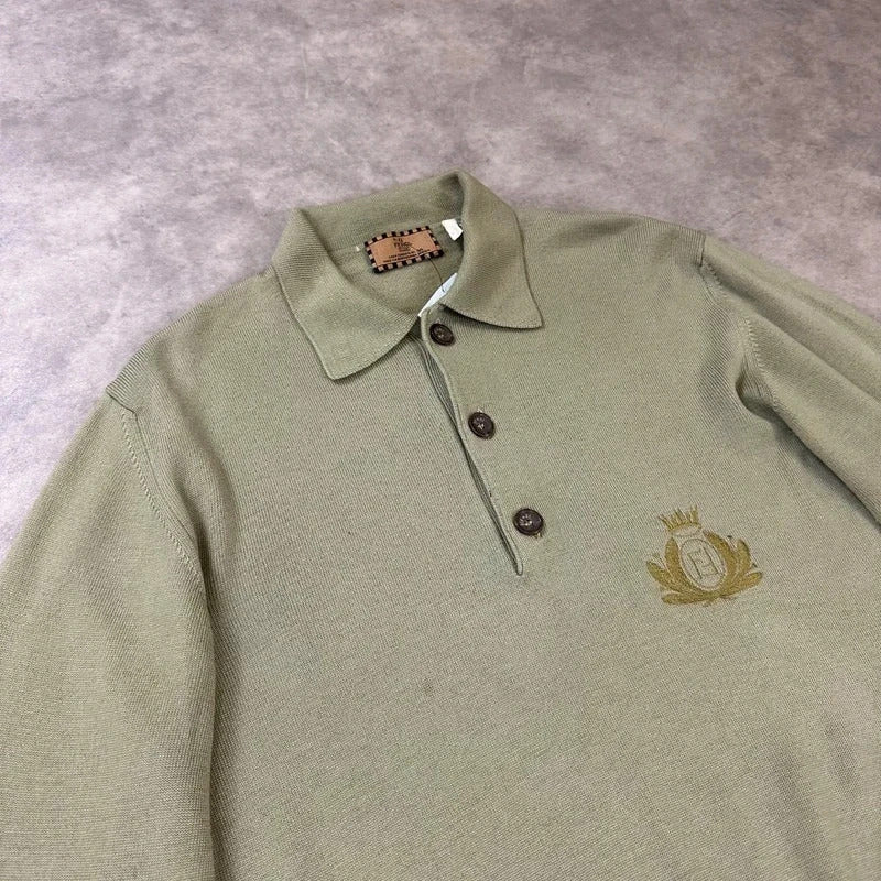 Vintage Fendi polo knit jumper