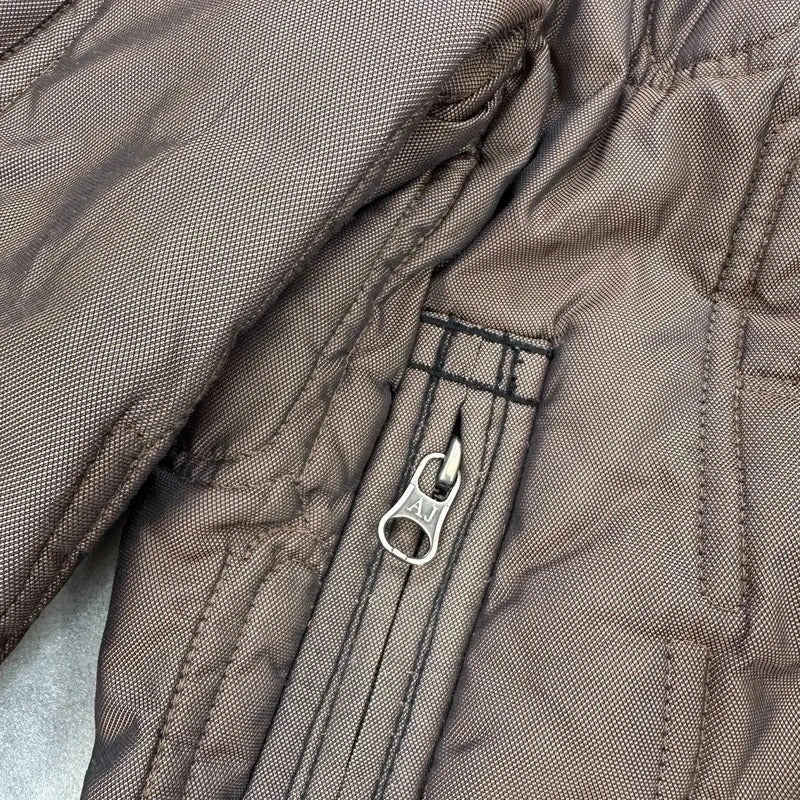 Armani Jeans quilted bomber jacket