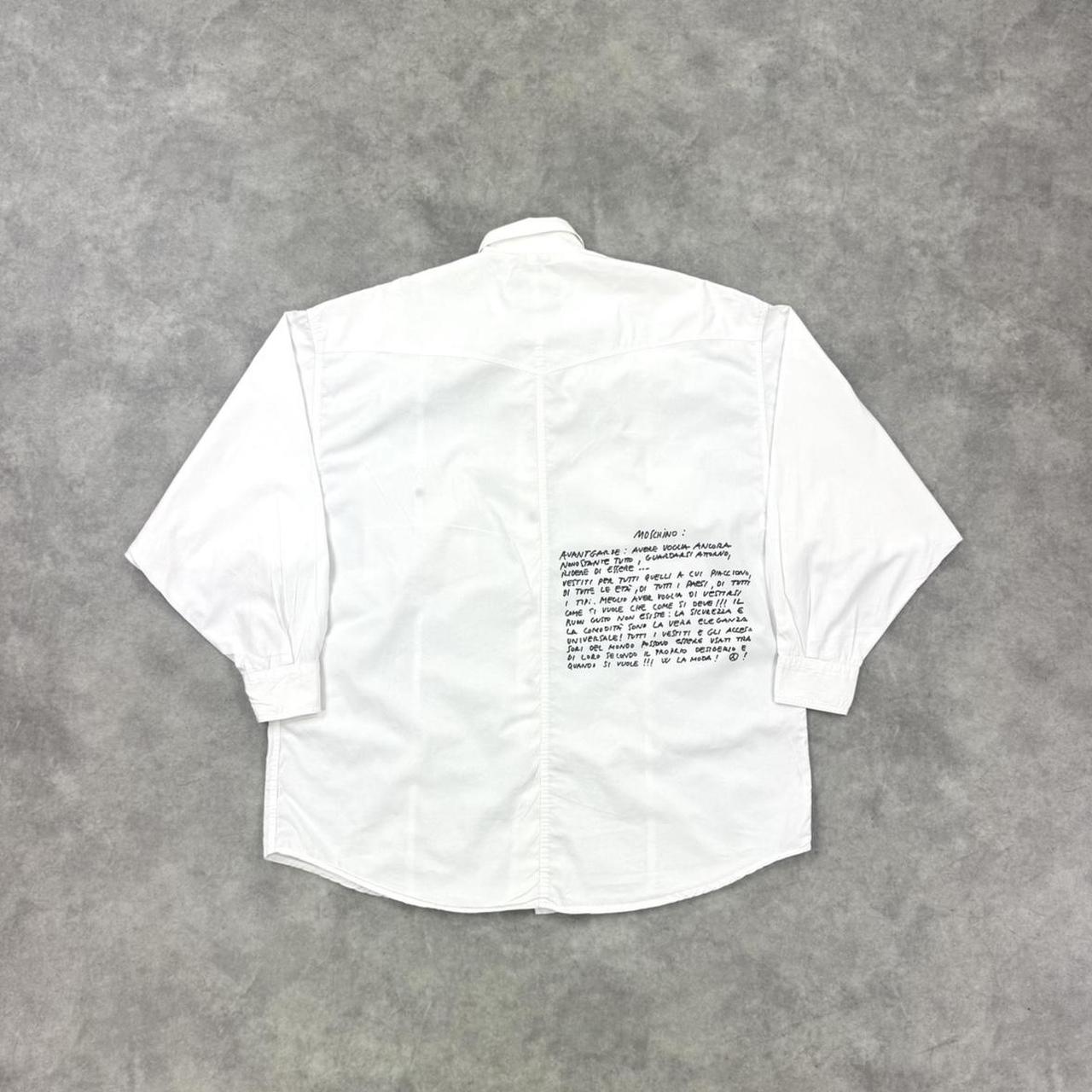Vintage Moschino print shirt