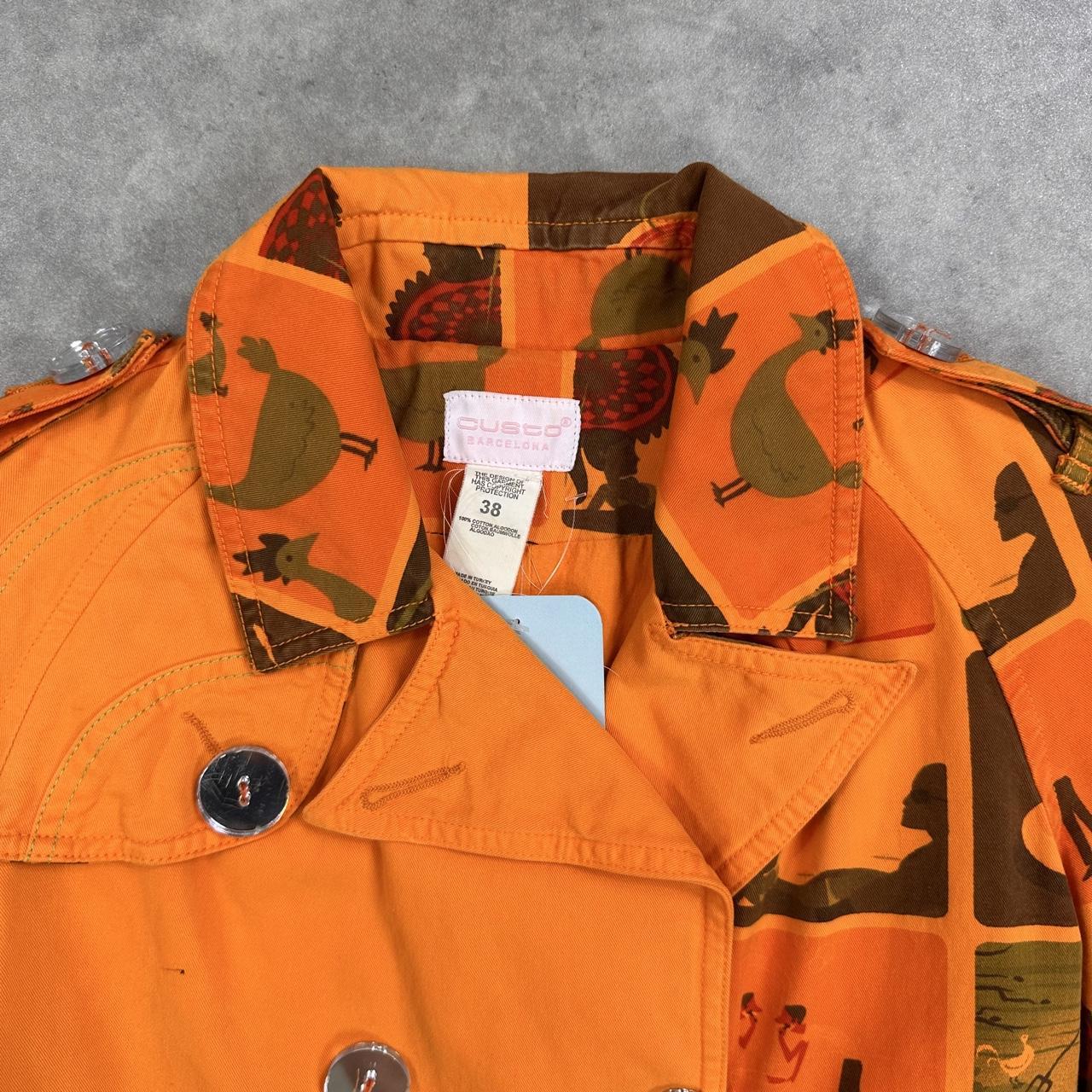 Custo Barcelona orange trench coat
