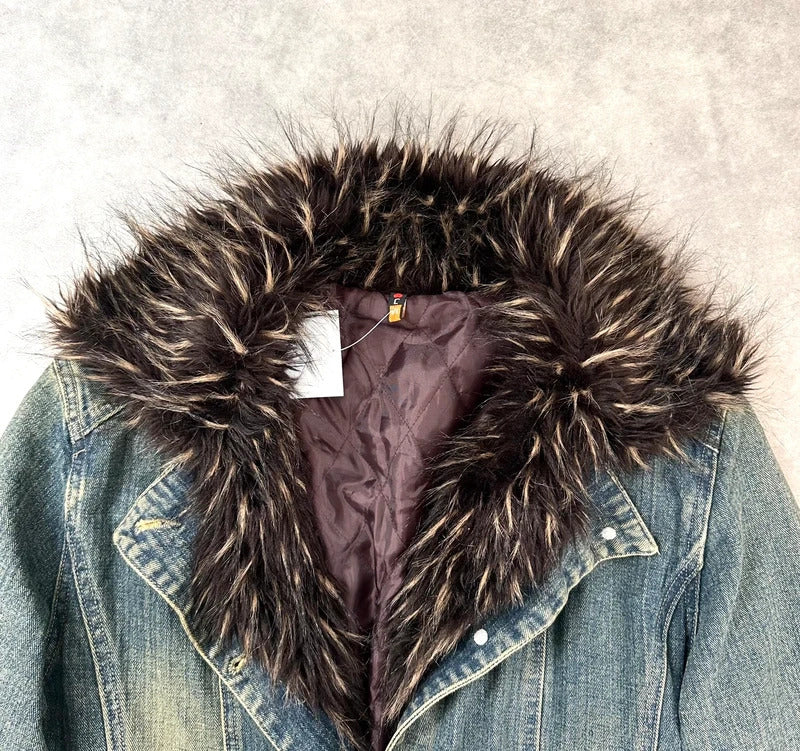 Vintage denim Penny lane coat