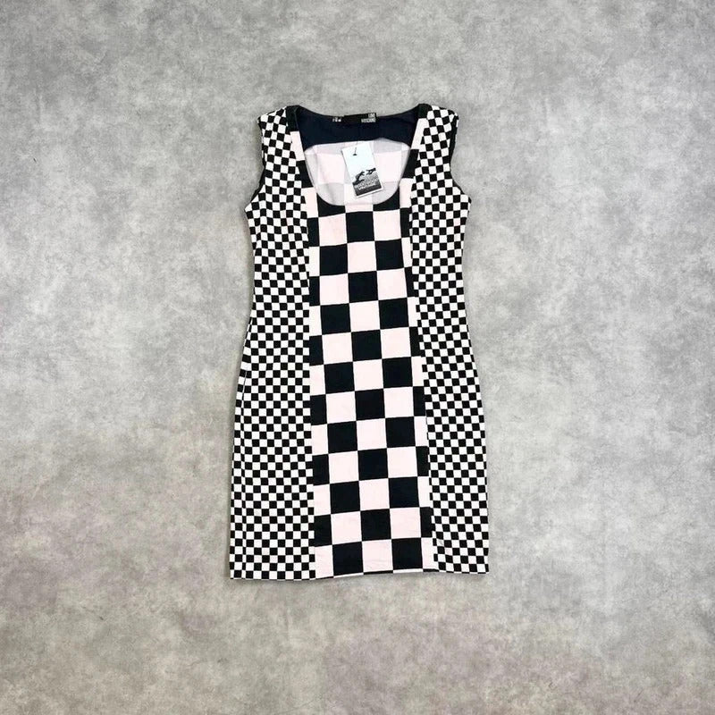 Moschino dress / Checkerboard dress