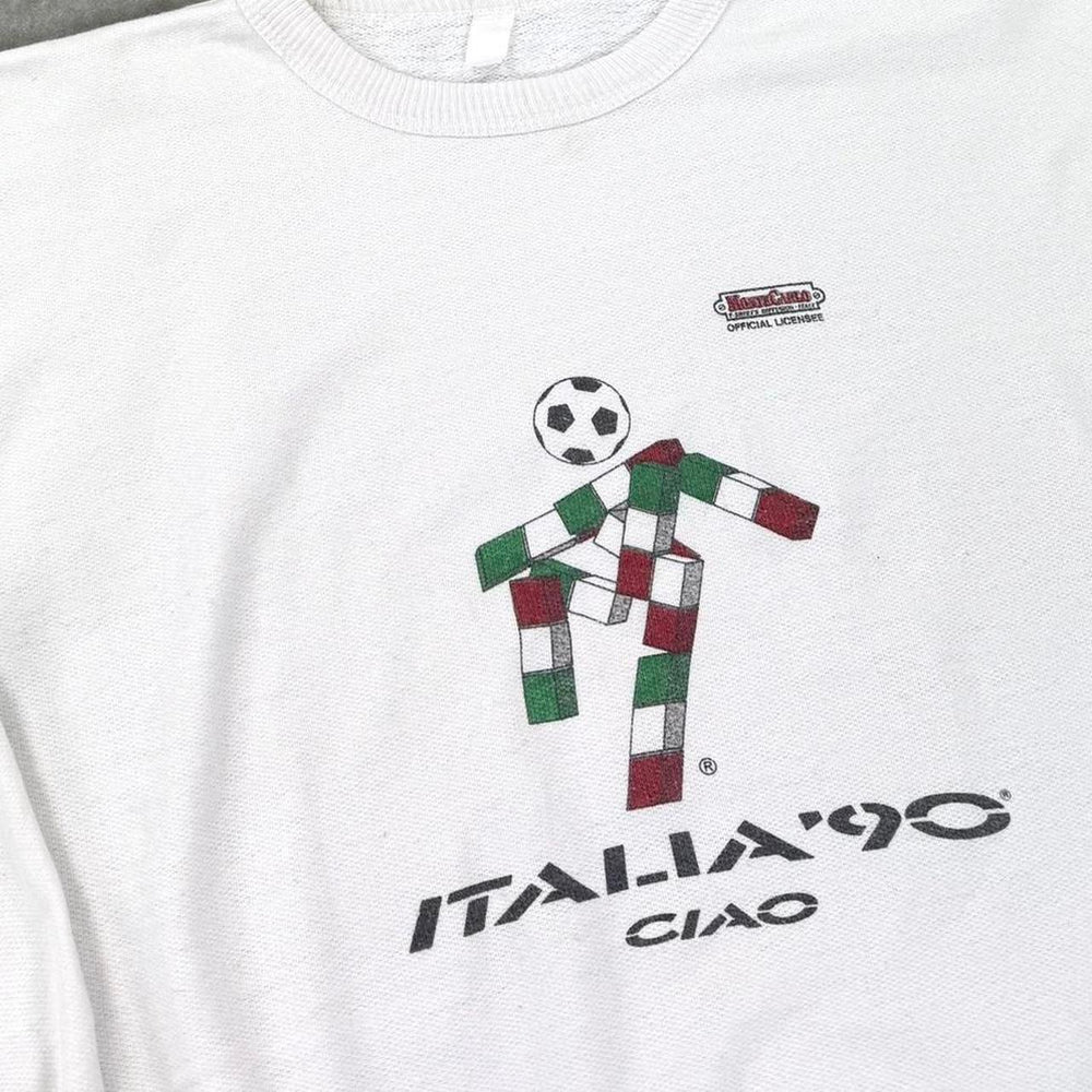 Italy 1990 World Cup white sweatshirt